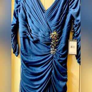 Teal cocktail dress- Adrianna Pappel